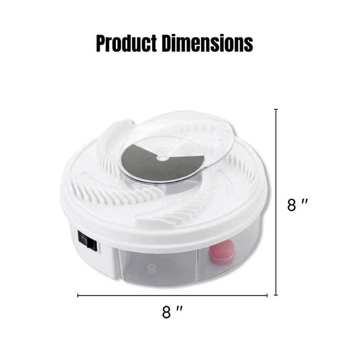 Modern silent electric fly trap with USB power. Ideal for discreet indoor & outdoor insect and mosquito control.