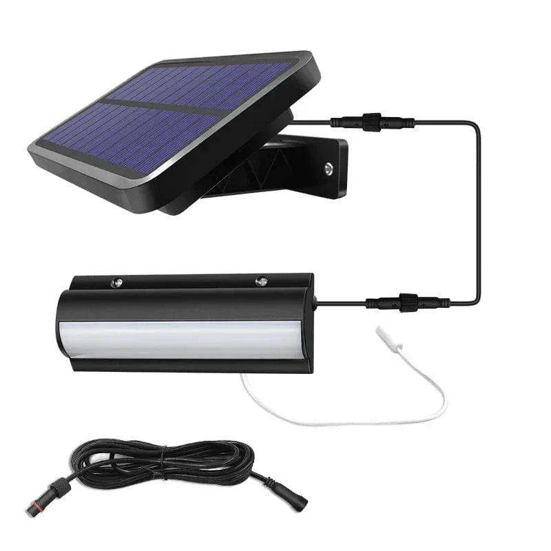 Easy-to-install solar LED pendant light for garden, patio, and outdoor living. No wiring needed.