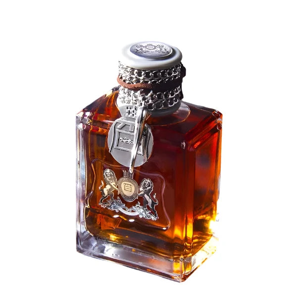 Sleek black bottle of Attractura Pheromone Perfume for Men, a masculine fragrance for enhanced confidence.