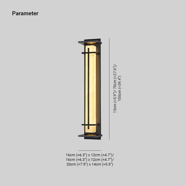 LED outdoor wall light, providing warm, inviting illumination for any exterior.