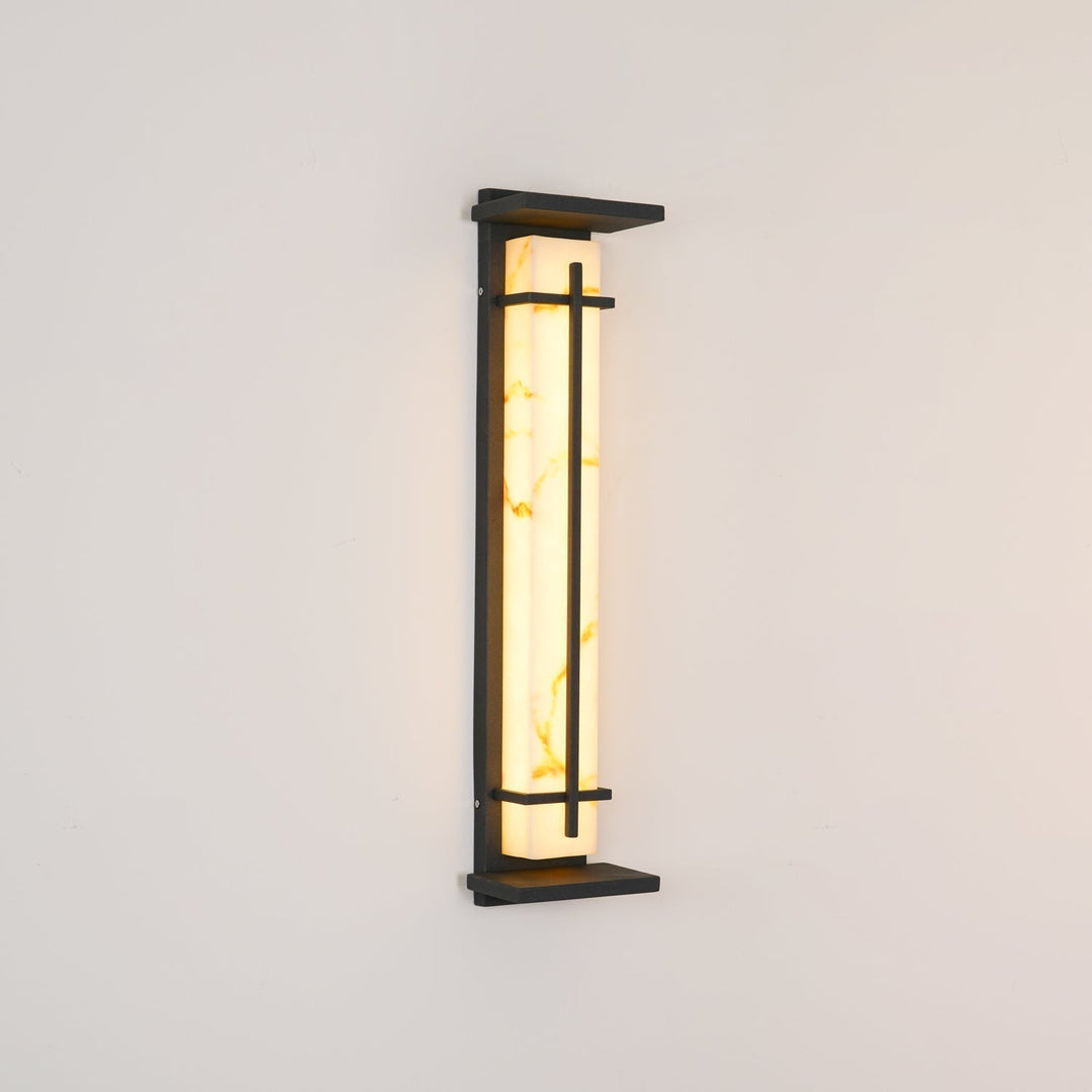 Contemporary weather-resistant exterior wall lamp, perfect for patio & garden lighting.