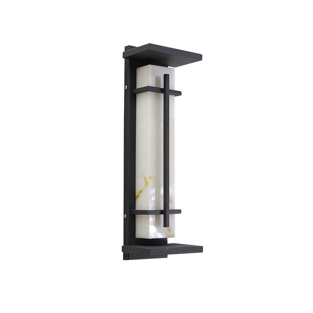 Weather-resistant patio light, a modern architectural fixture for outdoor spaces.
