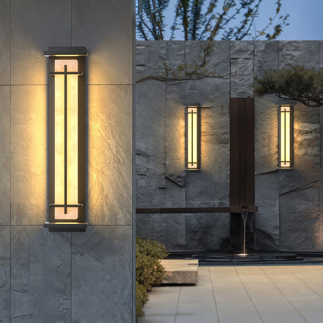 Architectural LED exterior light, durable and stylish for modern home facades.