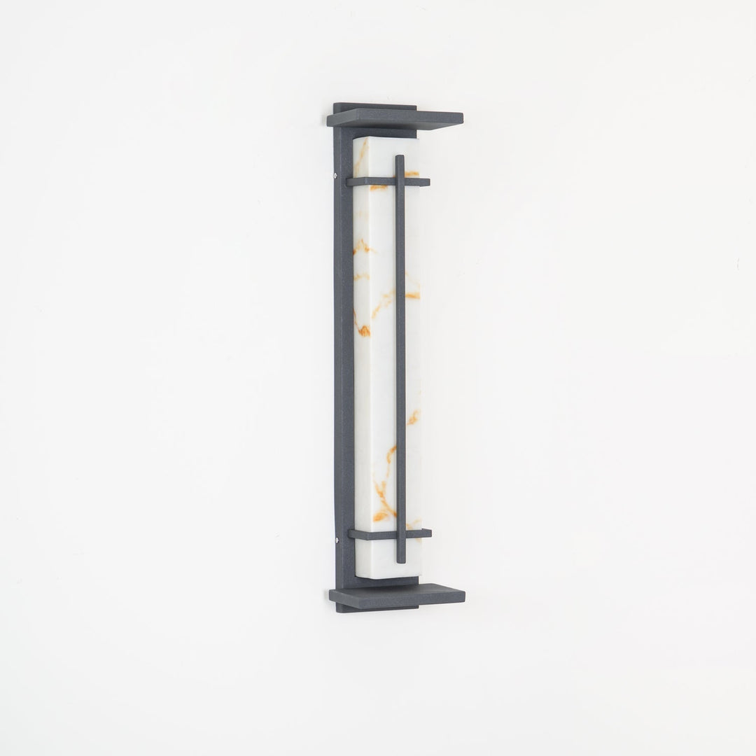 Contemporary up-down outdoor light, durable for stylish patio and deck lighting.