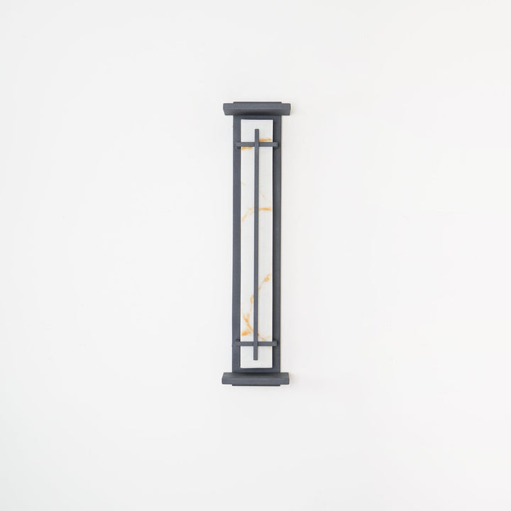 Modern exterior wall light, energy-efficient LED for bright pathway illumination.