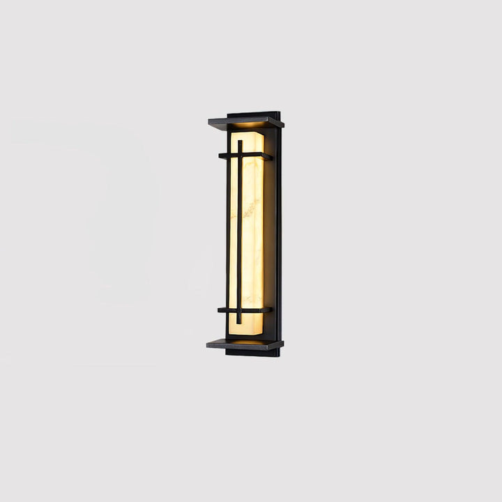 Sleek LED wall lamp, ideal for contemporary patio lighting and home exterior.