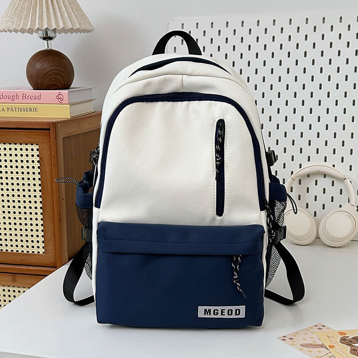 Spacious grey multi-functional travel backpack with organized compartments, perfect for student and professional essentials.