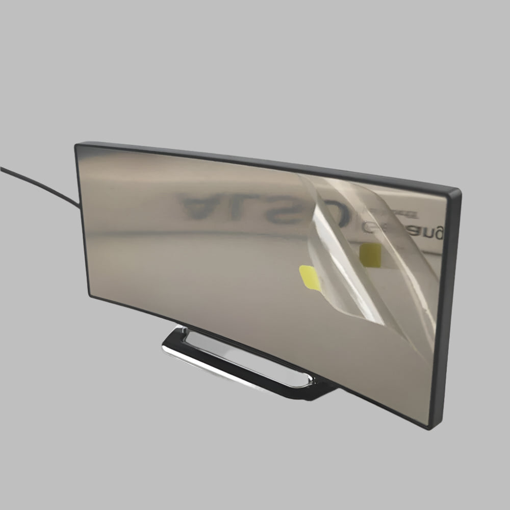 Reliable digital LED alarm clock with a sleek curved display, ideal for modern bedrooms. Snooze feature.