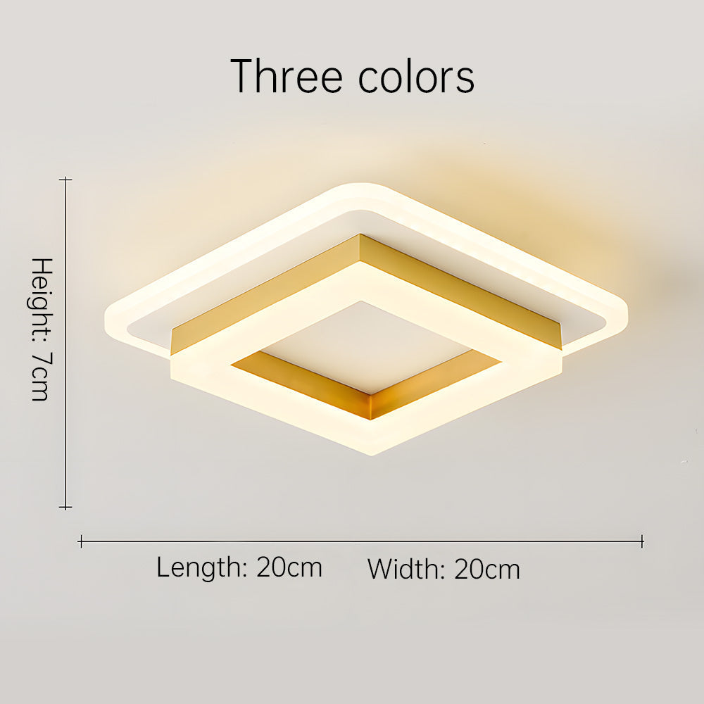 Contemporary LED ceiling light, adjustable for optimal home lighting.