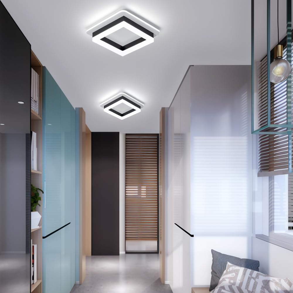 Versatile LED ceiling light, sleek design fits various modern interiors.