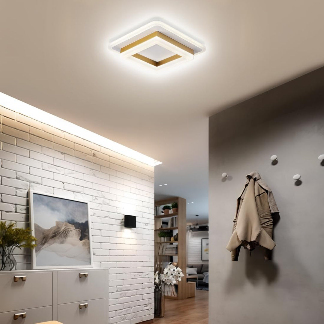 Energy-efficient LED ceiling lamp, ideal for modern hallway lighting.