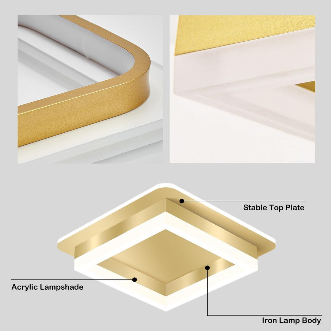 Modern LED ceiling light fixture, elegant design for home illumination.