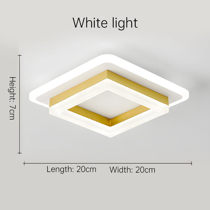 Black modern LED ceiling lamp, sophisticated choice for interior lighting.