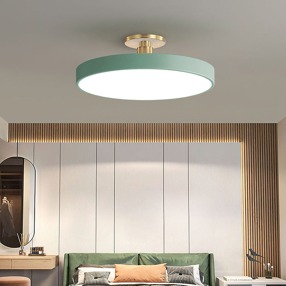 Contemporary LED lamp, energy-efficient home decor for living room.