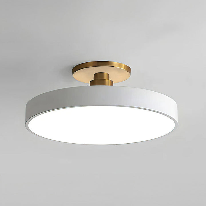 Energy-efficient LED ceiling lamp, providing bright, dimmable illumination.