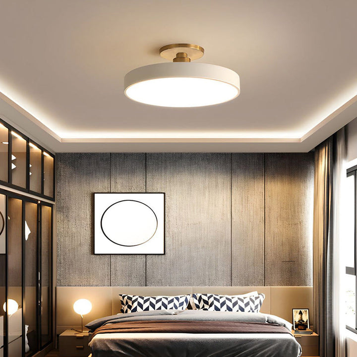 Stylish LED flush mount light, enhancing any room's interior lighting.