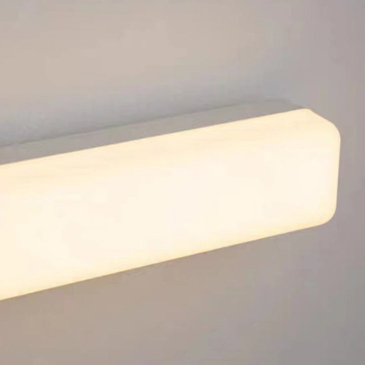 Contemporary LED bathroom mirror light, ideal for focused task lighting.