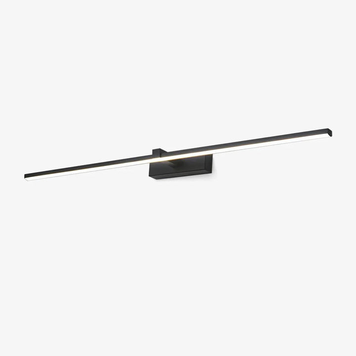 Sleek LED vanity wall light for modern bathroom decor and home lighting.