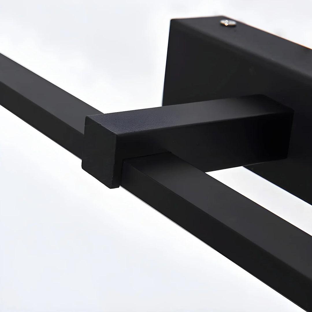 White modern LED linear light, enhancing bedroom or bathroom ambiance.