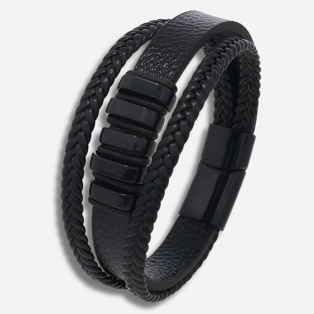Versatile men's modern bracelet, a sleek accessory with magnetic clasp for a stylish, elegant men's fashion statement.