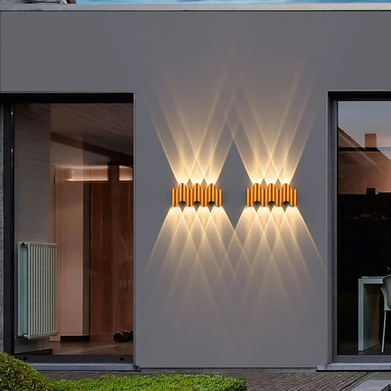 Modern decorative aluminum LED wall light fixture, durable & energy-efficient for office or home accent lighting.