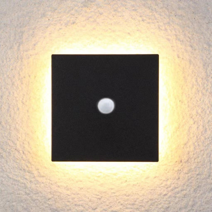 Modern LED outdoor light with smart features, ideal for contemporary home security.