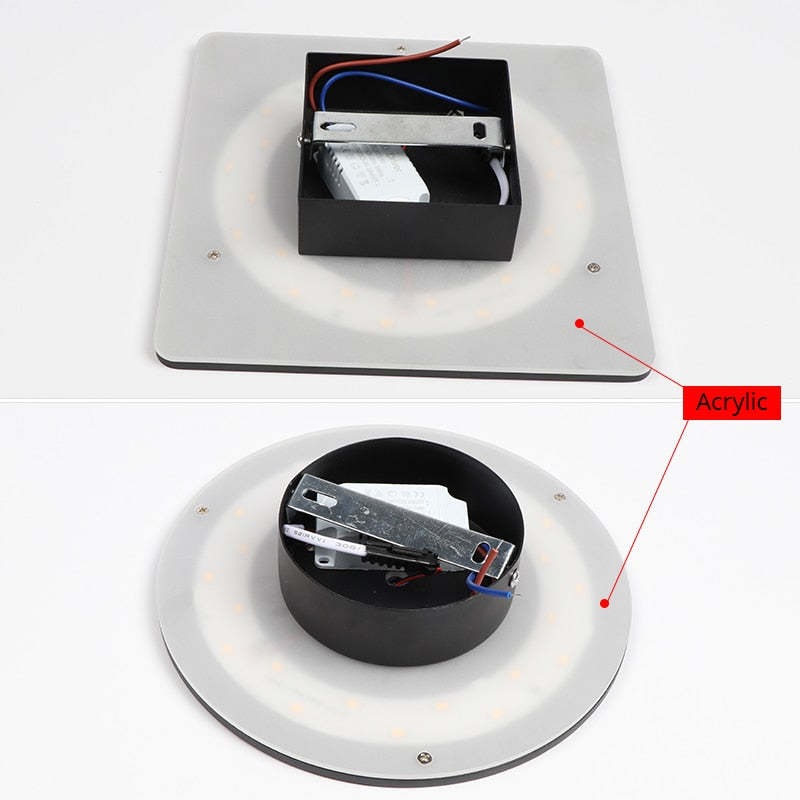 Dustproof exterior LED wall lamp, great for all-weather patio lighting.