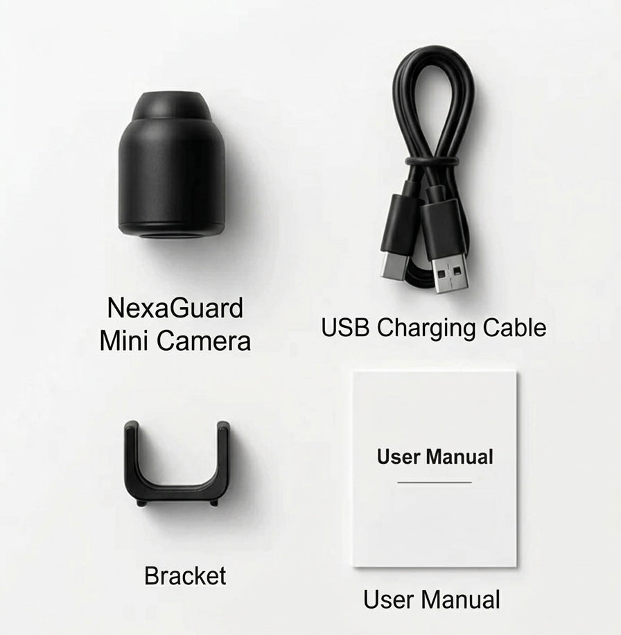 1080p HD mini WiFi camera for home security, equipped with night vision & real-time motion alerts.
