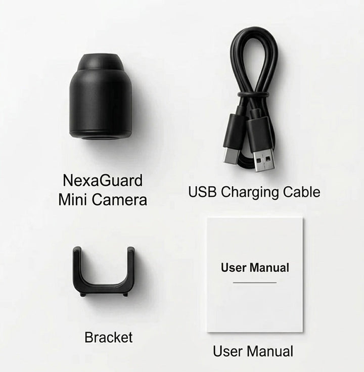1080p HD mini WiFi camera for home security, equipped with night vision & real-time motion alerts.