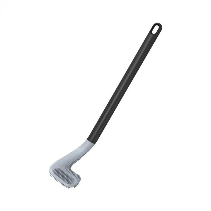 Hygienic toilet brush & discreet wall mount holder for a clean, modern bathroom. Essential deep cleaning tool.