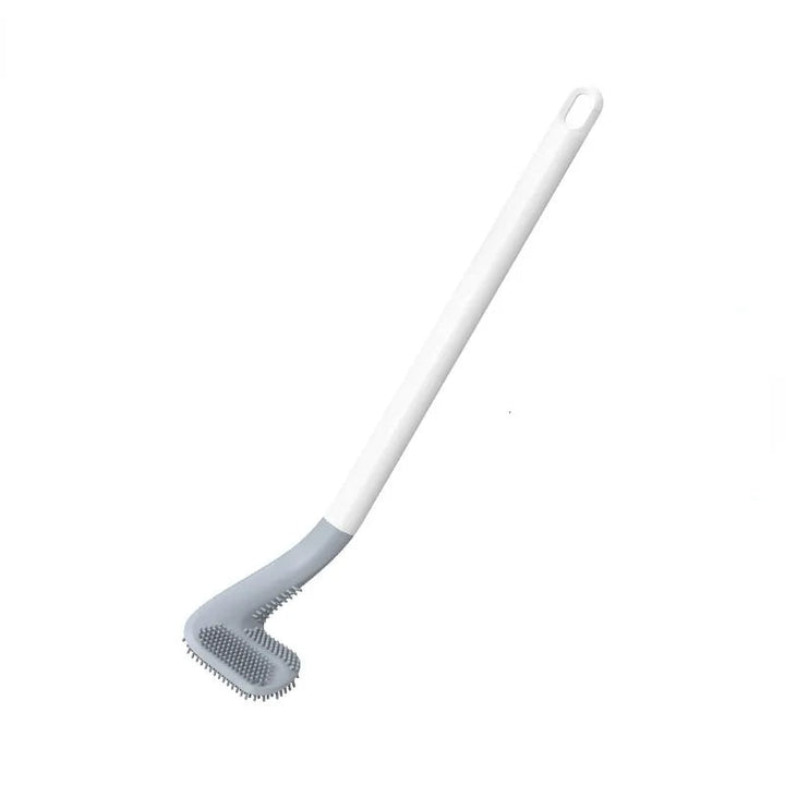 TPR bristle toilet brush for powerful deep cleaning. Comes with a convenient wall mount, keeping your bathroom tidy.