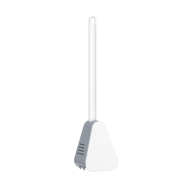 Sleek wall mounted toilet brush for a modern bathroom. Efficient TPR bristles provide hygienic, deep cleaning.
