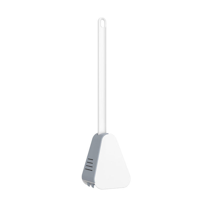 Sleek wall mounted toilet brush for a modern bathroom. Efficient TPR bristles provide hygienic, deep cleaning.