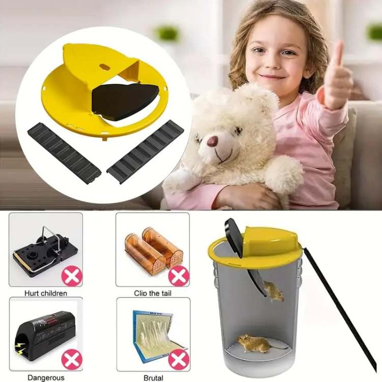 SmartCatch hands-free automatic mouse trap, providing safe rodent control for home protection.