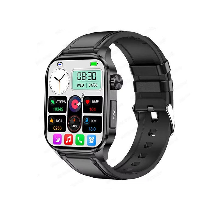 Activity tracker smartwatch: waterproof, AMOLED, monitors heart rate & blood pressure.