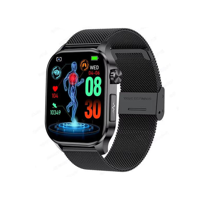 AMOLED display smartwatch: track fitness, monitor health, make calls, stay safe and connected.