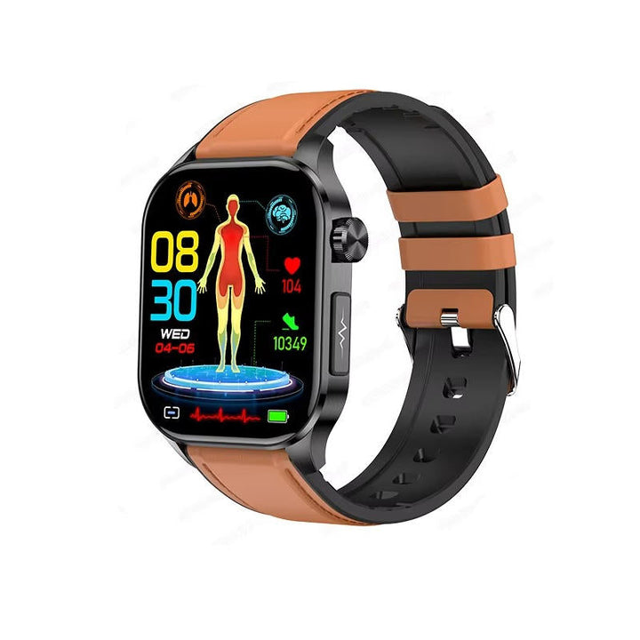Waterproof fitness smartwatch with advanced health sensors & Bluetooth connectivity.