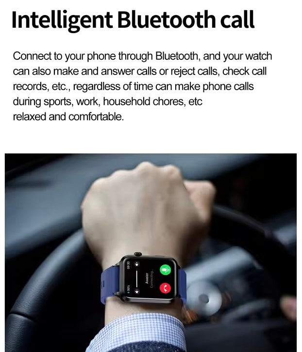High-tech smartwatch: accurately tracks heart rate, blood pressure, sleep, and SOS functions.
