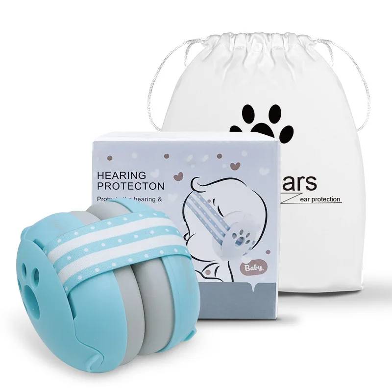 Soft baby ear protection earmuffs for noise reduction, ensuring infant hearing safety & comfort. Newborn essential.