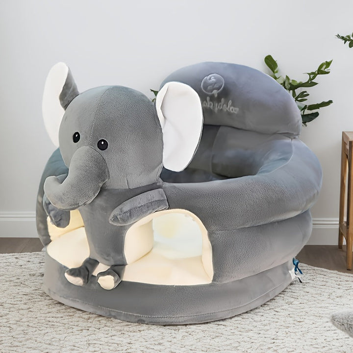 Plush baby support chair, soft & comfy for infants & toddlers mastering sitting and standing skills.