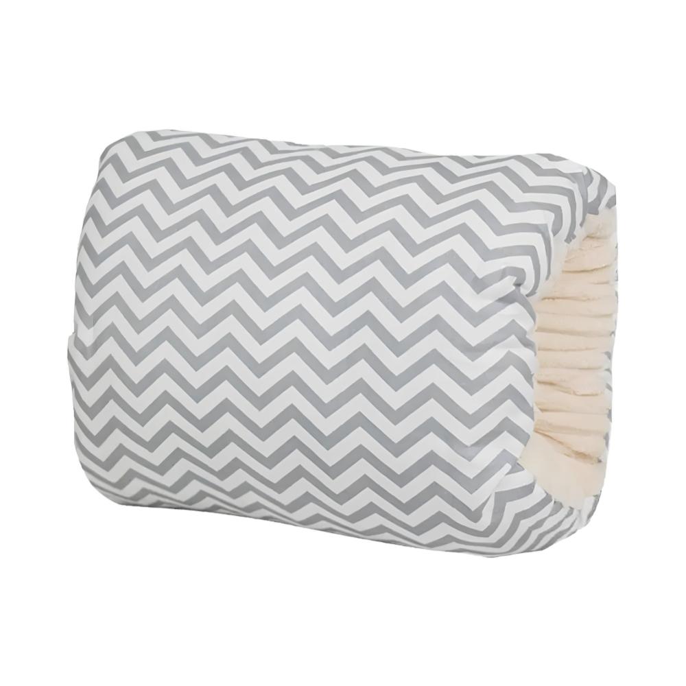 Portable nursing arm pillow offering gentle baby head support for comfortable feeding experiences.