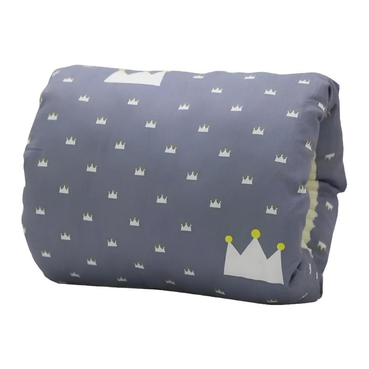 Compact, soft arm pillow for breastfeeding, providing essential baby support and mom comfort.