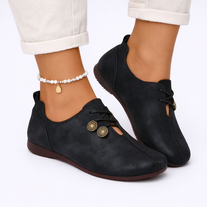 Casual women's ankle boots, soft cushioned walking shoes for everyday comfort. Lightweight slip-on design.