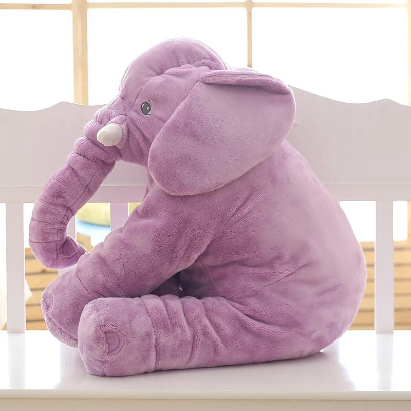Elephant cuddle pillow, perfect for baby's playtime & restful sleep.