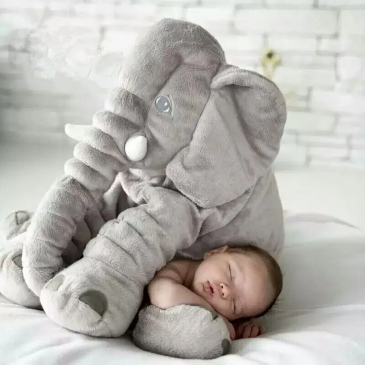 Elephant cuddle pillow, super soft for snuggling & sweet dreams.