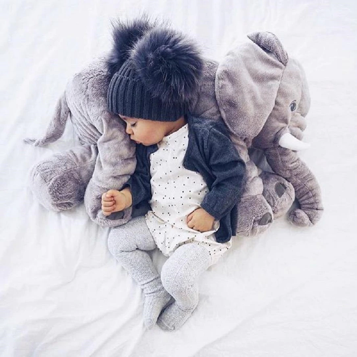 Comfortable soft elephant baby pillow for infants & toddlers.