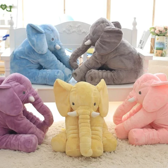 Adorable elephant plush, a gender-neutral baby gift & soft animal toy. Perfect for newborn snuggles & kids room decor.