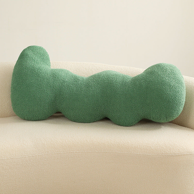 Green cactus decorative cushion, an adorable addition to kid's space.