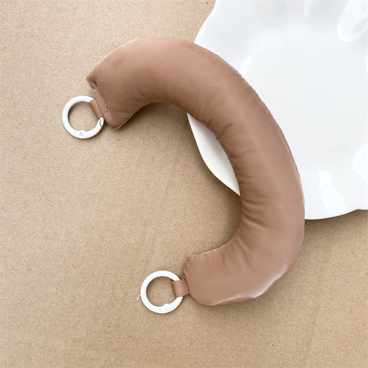 Decorative soft plush keychain, an charming accessory for bags and keyrings.