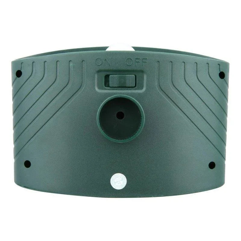 Garden deer control device, solar and ultrasonic.